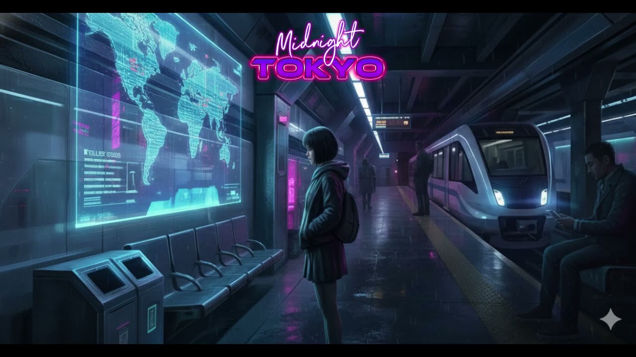 Neon Night Lo-fi | Midnight City Study Music 1h