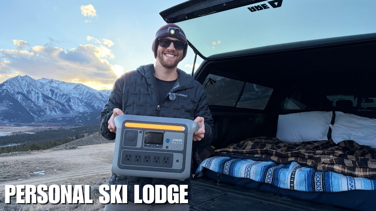 Winter Camping with Starlink to Ski Without Paying for Lodging