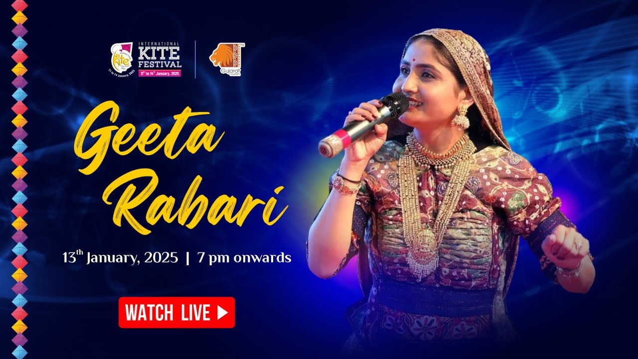 Geeta Rabari Live: Soulful Melodies at International Kite Festival 2025