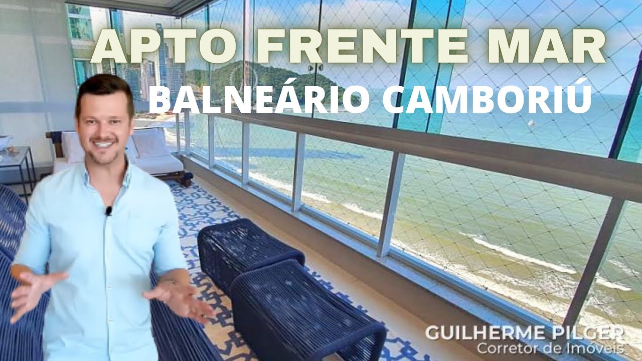 Lindo e amplo apartamento mobiliado frente mar no Ed. Metropolis em Balneário Camboriú.