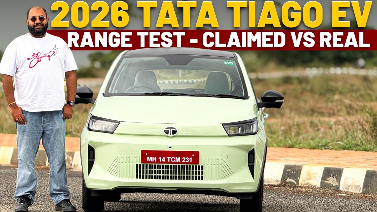 2026 Tata Tiago EV Range Test In Real World | MotorBeam @MotorBeam​