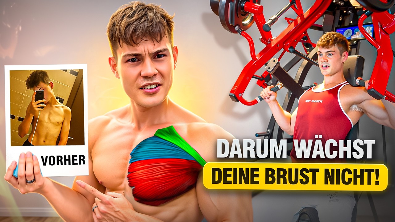 BRUST AUFBAUEN! Die besten 3 Übungen + Tricks erklärt zum nachmachen