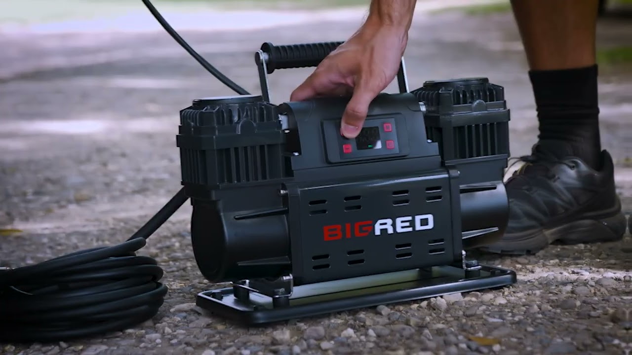Big Red Gear 12V Quad-Flate Kit | Inflate 4 Tyres Fast with 300LPM Power