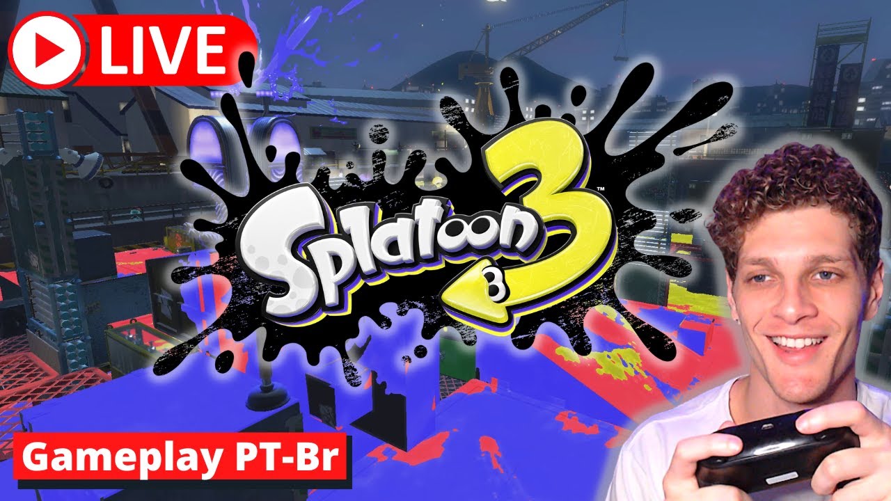 + PARTIDAS em SPLATOON 3 - (Gameplay PT-BR) por Tham&aacute;s Morelli #live