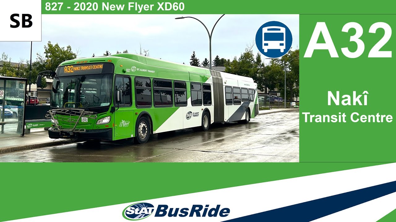A32 Nakî Transit Centre | St. Albert Transit (StAT) 2020 New Flyer XD60 - 827