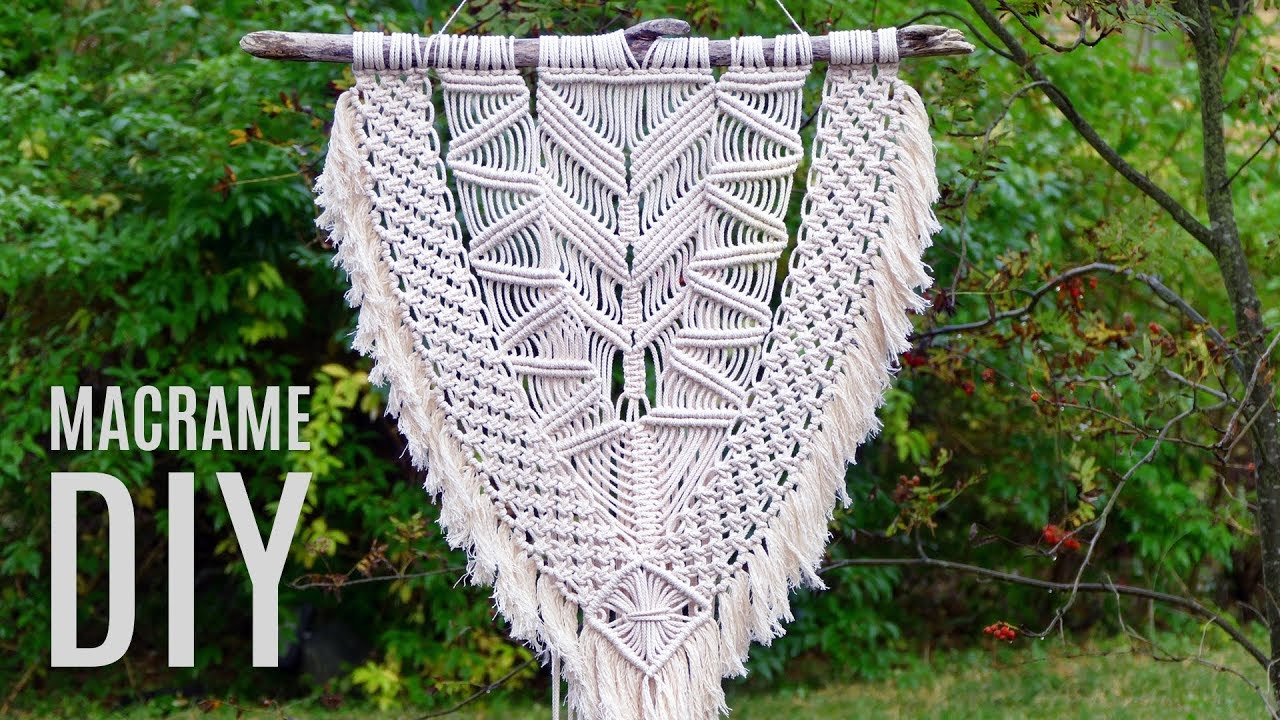 Large Macramé Wall Hanging Tutorial by Macrame School