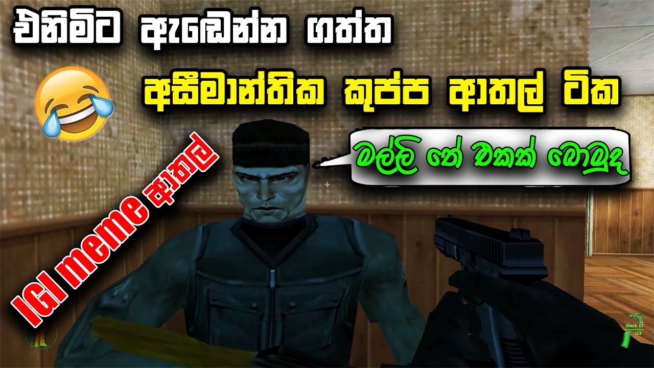 IGI ගහනවනම් ගොන් ආතල් ගන්න එකේ සීමාවක් තියාගනින් | IGI funny gameplay | IGI Sinhala gameplay #igi