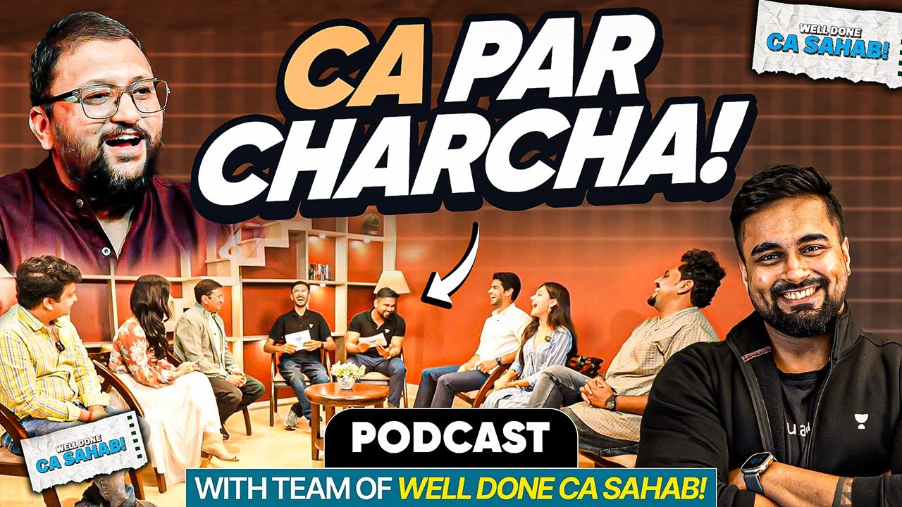 📢 CA Par Charcha! Ft. Well Done CA Sahab x Unacademy #shantamgupta #welldonecasahab