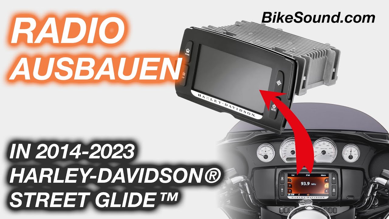 So baust du das Radio deiner H-D® Street Glide™ ab 2014 aus 🎵 | maxxcount BikeSound