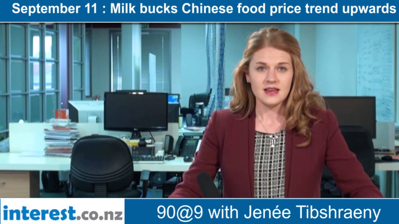 90 seconds @ 9am : Milk bucks Chinese food price trend upwards