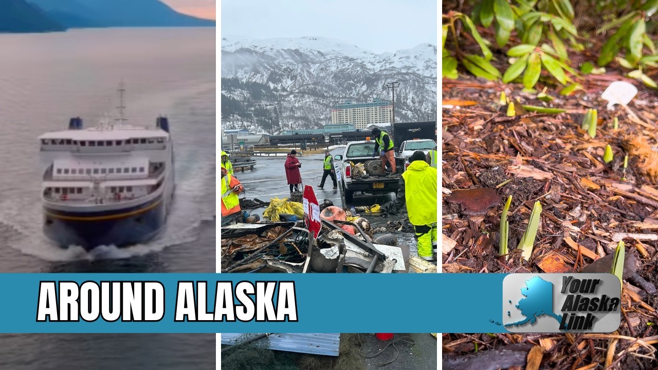 AROUND ALASKA: Ferry Bookings, Harbor Cleanup, and Spring Blooms!