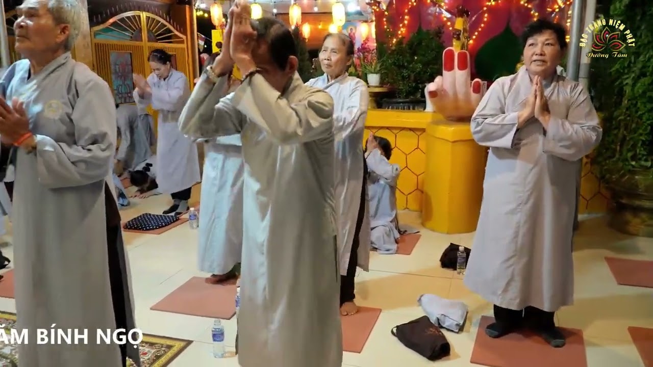 ĐẠO TRÀNG N.P DƯỠNG TÂM Đ.LỄ KINH NGŨ BÁCH DANH QUAN THẾ ÂM BỒ TÁT ĐẦU NĂM BÍNH NGỌ TỊNH XÁ NGỌCHIỆP