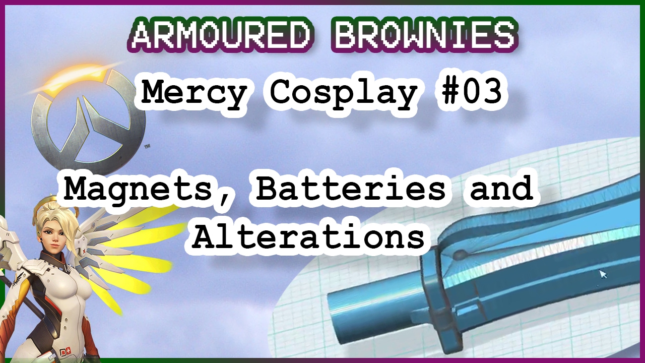 Mercy Cosplay - 3D Modeling, Magnets and Batteries -  Overwatch Tutorial #3