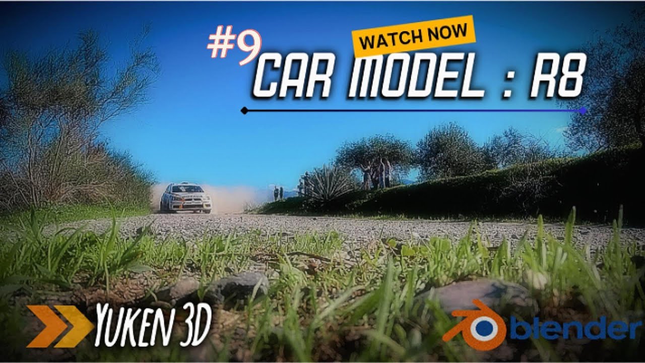 Modeling an Audi R8 V10 in Blender – Part 9 : Completing the Mid Poly Stage
