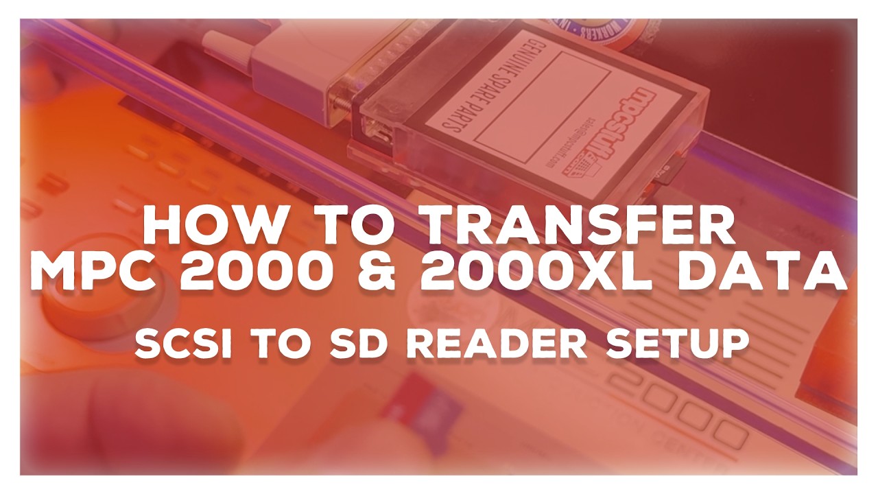 How To Transfer MPC 2000 & 2000XL Data | SCSI to SD Reader Setup | Vintage MPC Backup & Storage