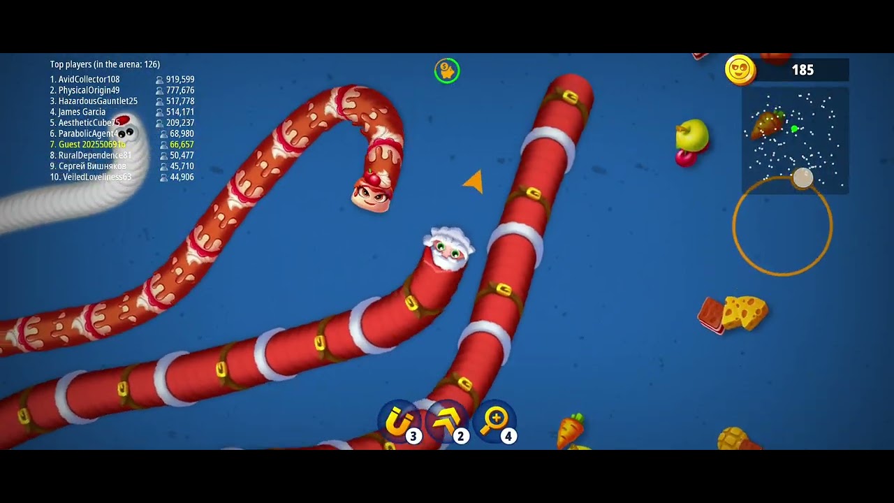 Worms Zone Epic Gameplay 😱😱