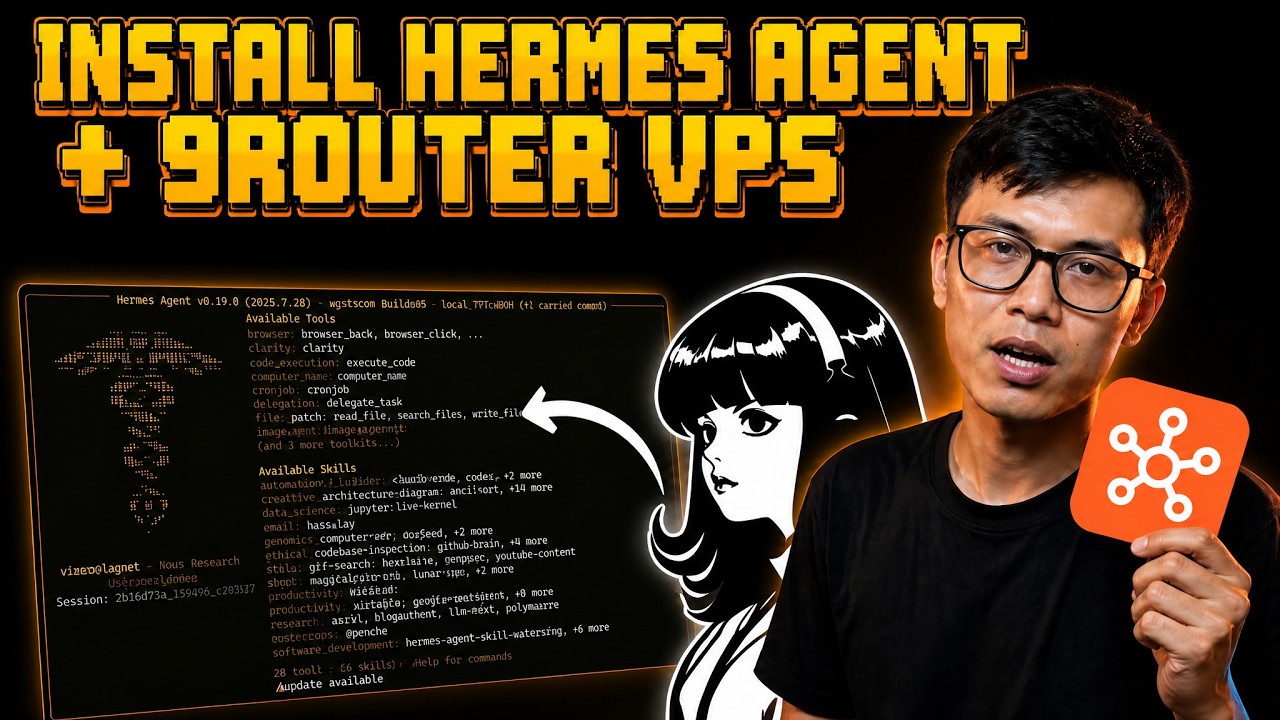 14 MENIT MEMAHAMI SETUP HERMES AGENT DAN 9ROUTER DI VPS !