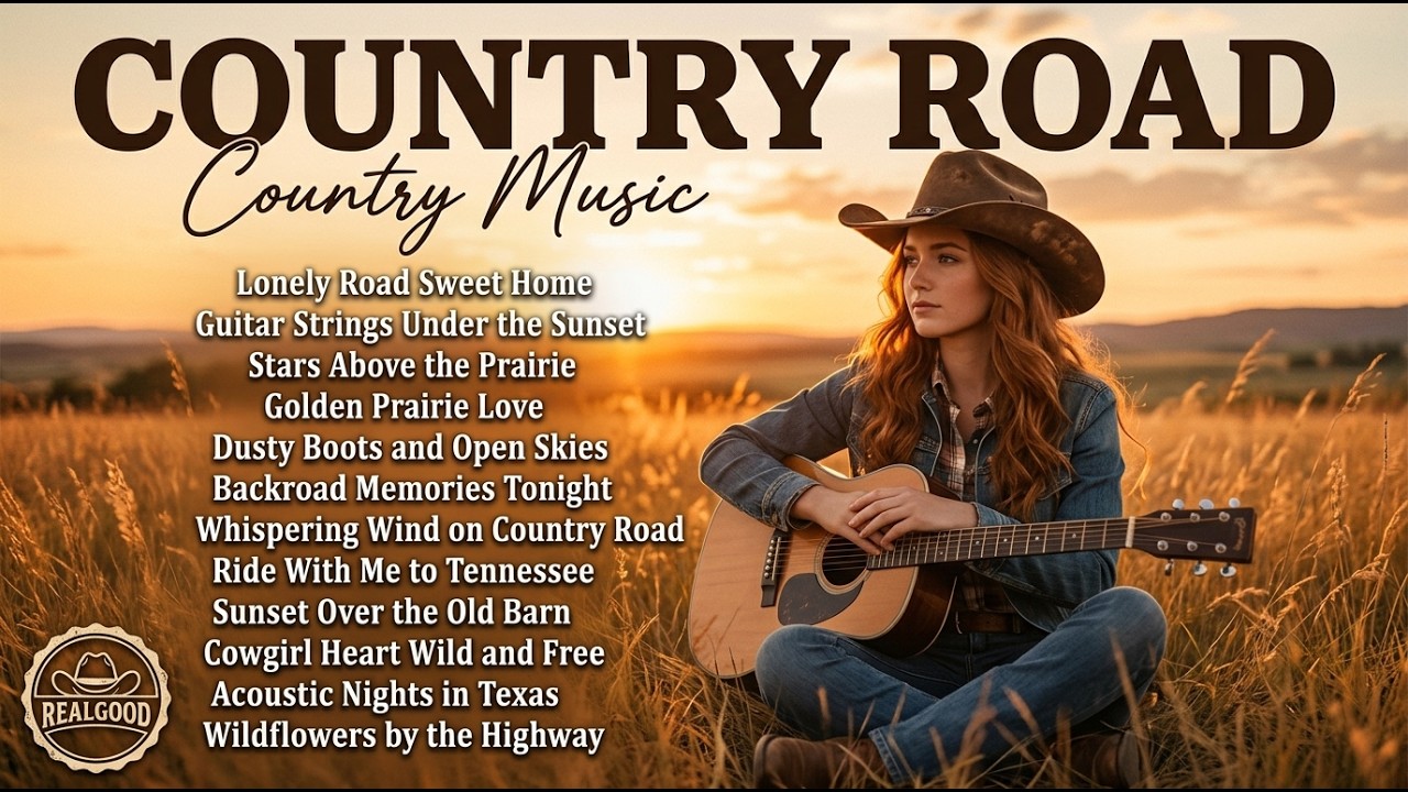 Beautiful Country Road Acoustic Guitar Music for Deep Relaxation