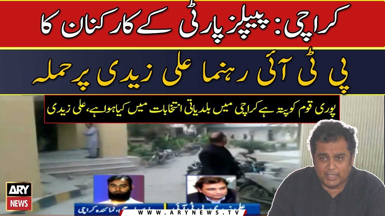 PPP workers attacked PTI leader Ali Zaidi