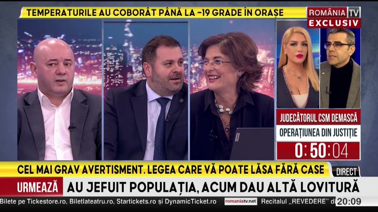 ROMANIA LA RAPORT, cu Andreea Cretulescu, 20.1.2026. Datornicii la stat ar putea rămâne fără case