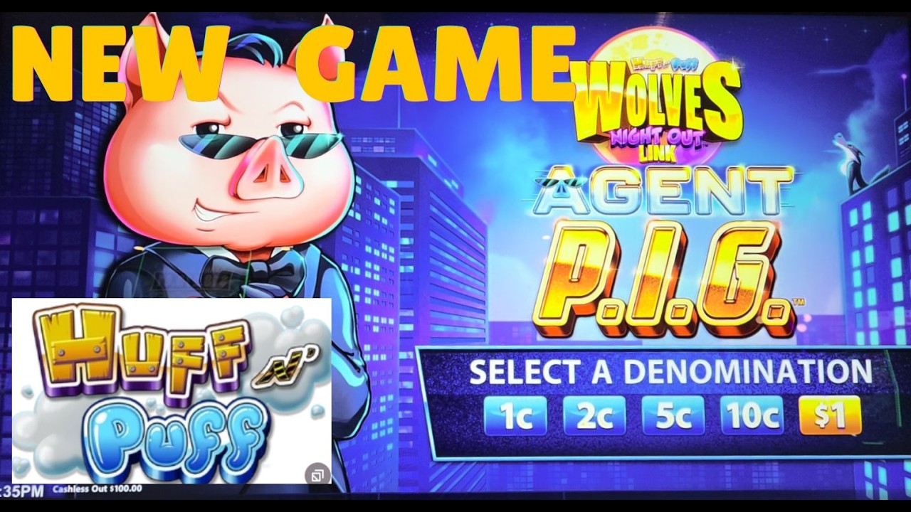 🔥BRAND NEW🔥 HUFF AND PUFF...WOLVES NIGHT OUT  @ThatSlotGuy #slots #pokies #brandnew #huffandpuff