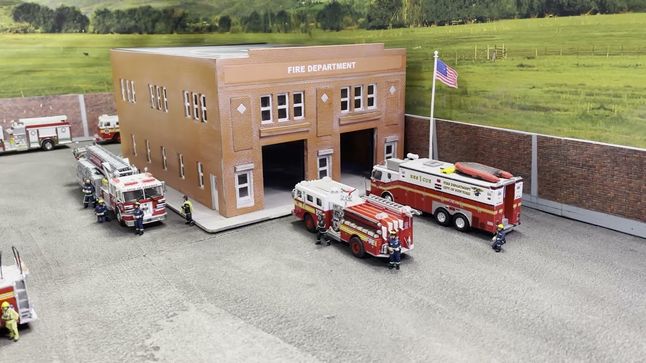 FIRE STATION 1/64 SCALE