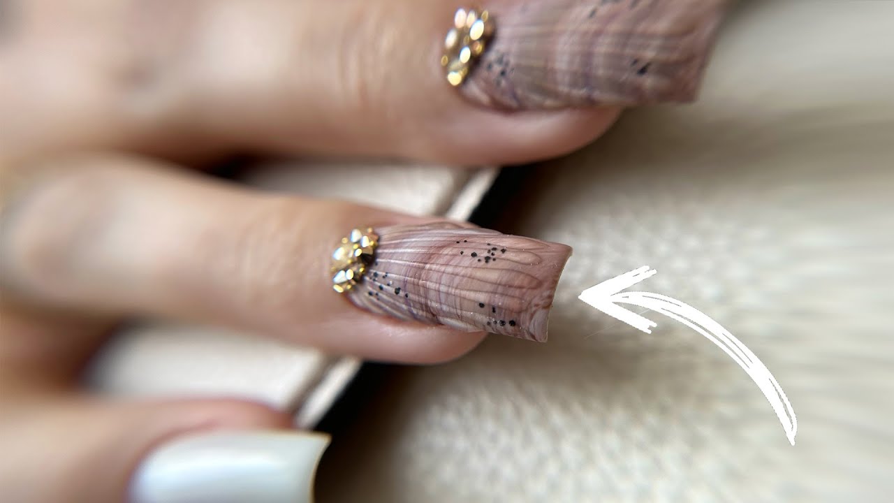 Nails tendance effet coquillage 🐚