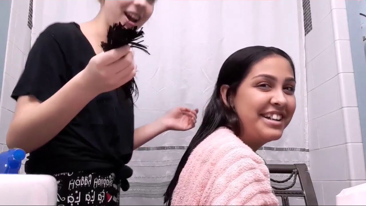 My Childhood Best Friend Cuts My Hair!