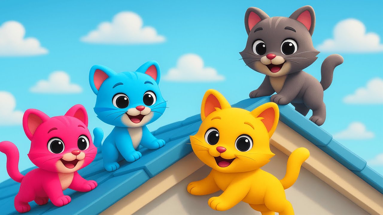 🐱 Miau, Miau, Miau, Pisicuțele pe Casă - Cântece și desene animate pentru copii | BIKI TOONS