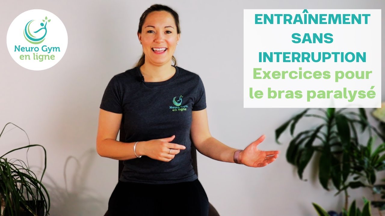 Exercices pour le bras paralysé / Entraînement sans interruption