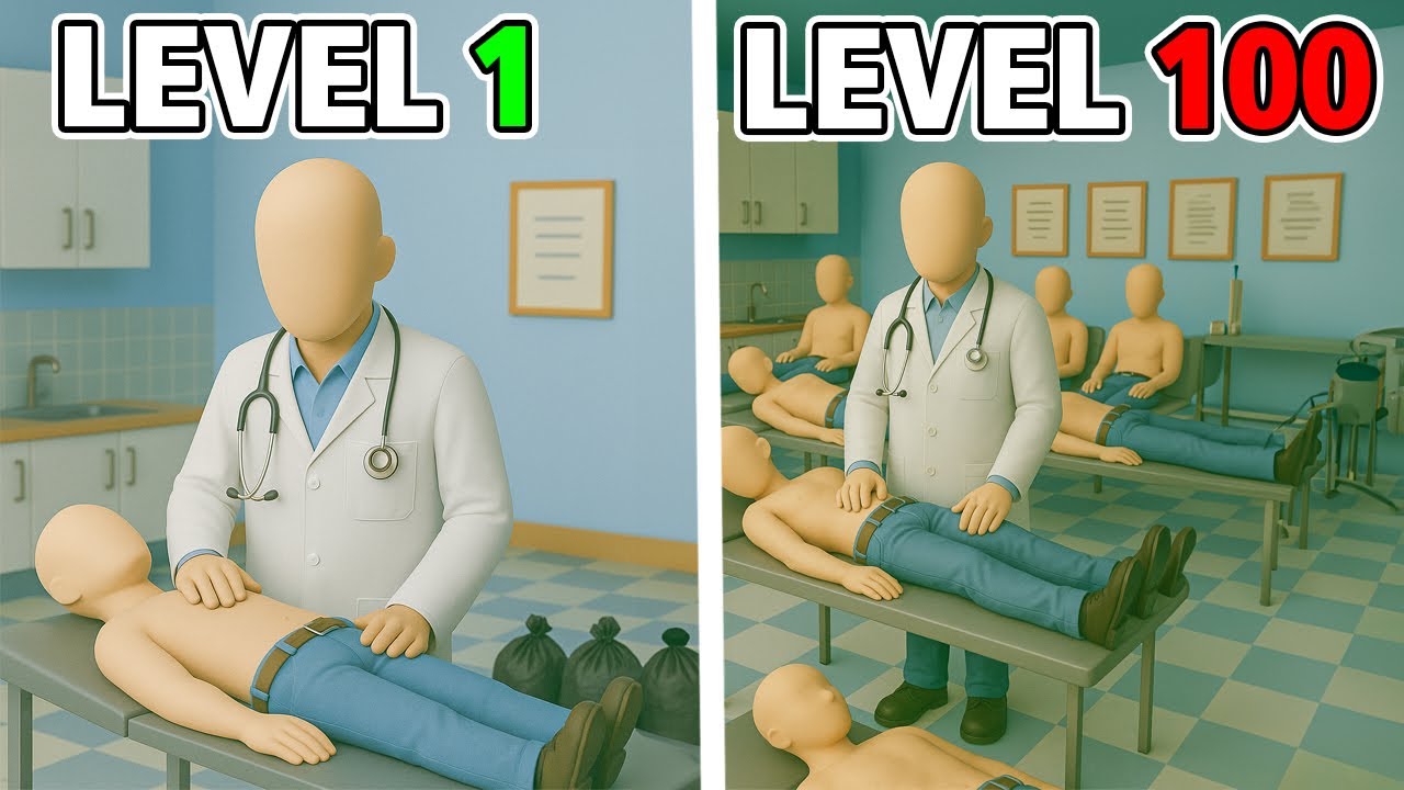 لعبة تطورية ( عيادة الكشف الصحي ) Hospital Hustle