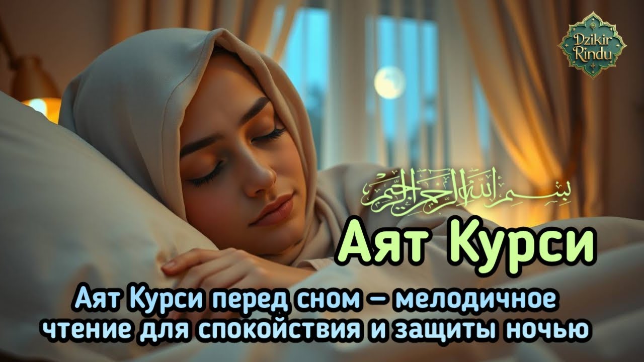 Аят Курси перед сном — мелодичное чтение для спокойствия и защиты ночью