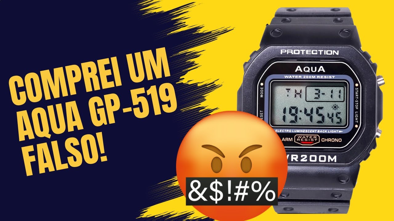 Fui ENGANADO! Comprei um Relógio Aqua GP-519 e Olha o Que Chegou!