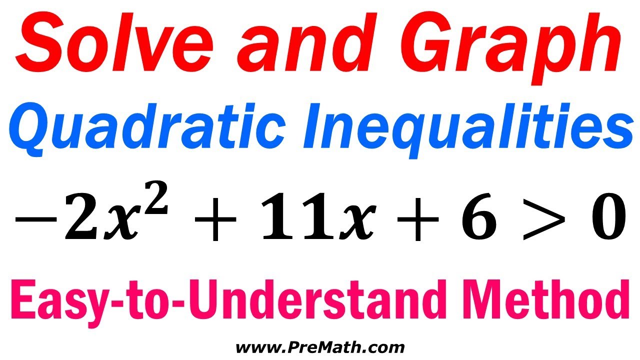 How to Solve and Graph Quadratic Inequalities: Easy-to-Understand Method