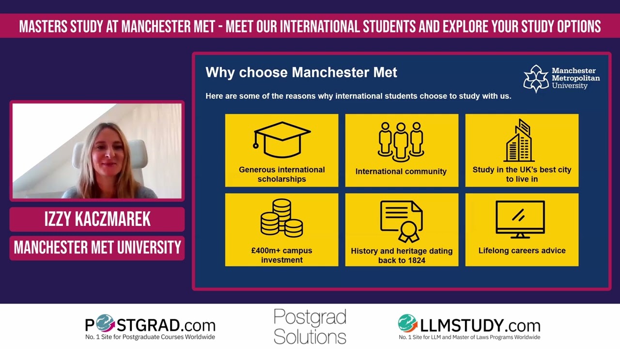 Postgrad Insights- Masters study at MMU- Meet our students and explore your study options