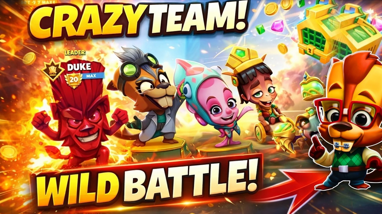 Zooba Squad Duke Betsy Faye Paco Rocky 20 Level All Crate Unlock Gameplay