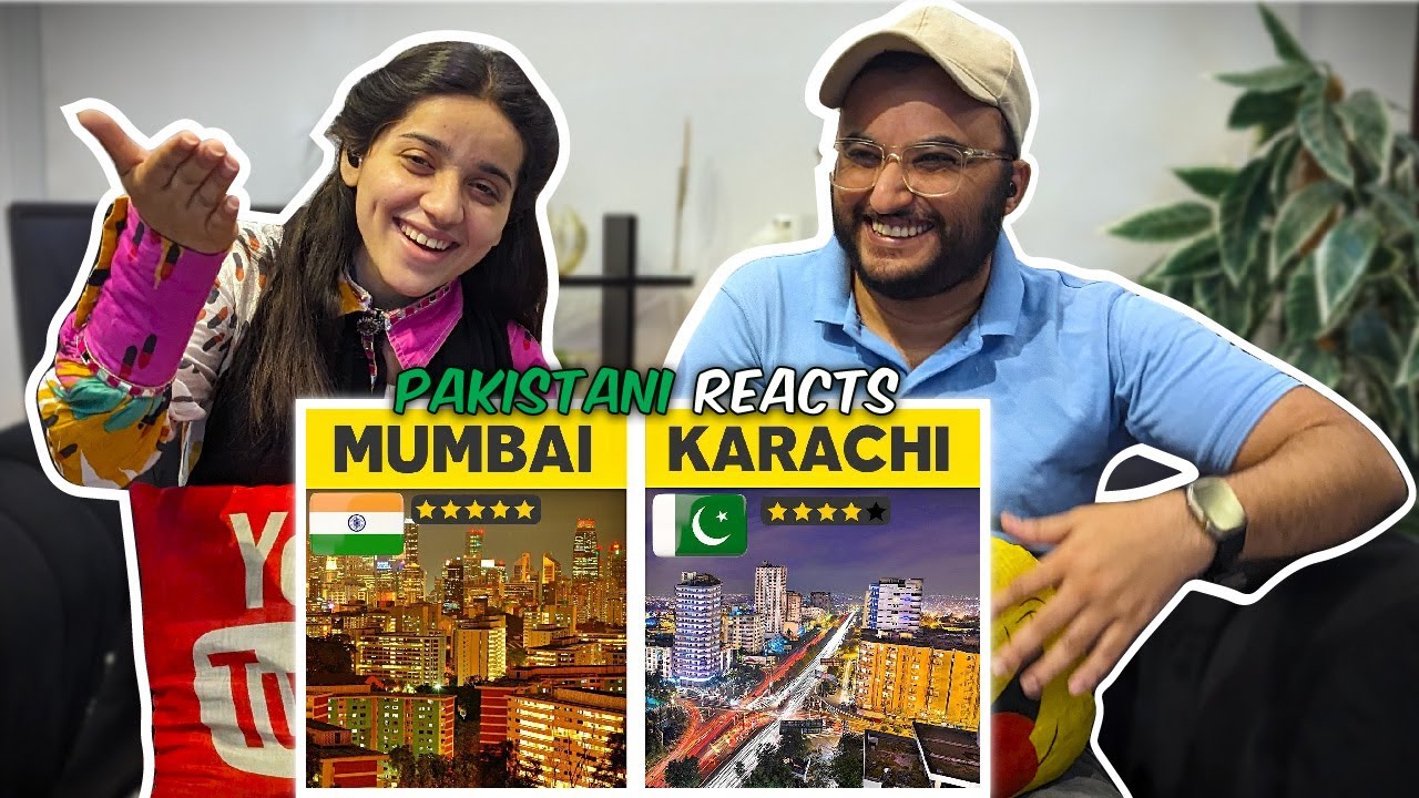 Pakistani Reactions on Mumbai City Vs Karachi City | Comparison Video | Reaction Squad Pk
