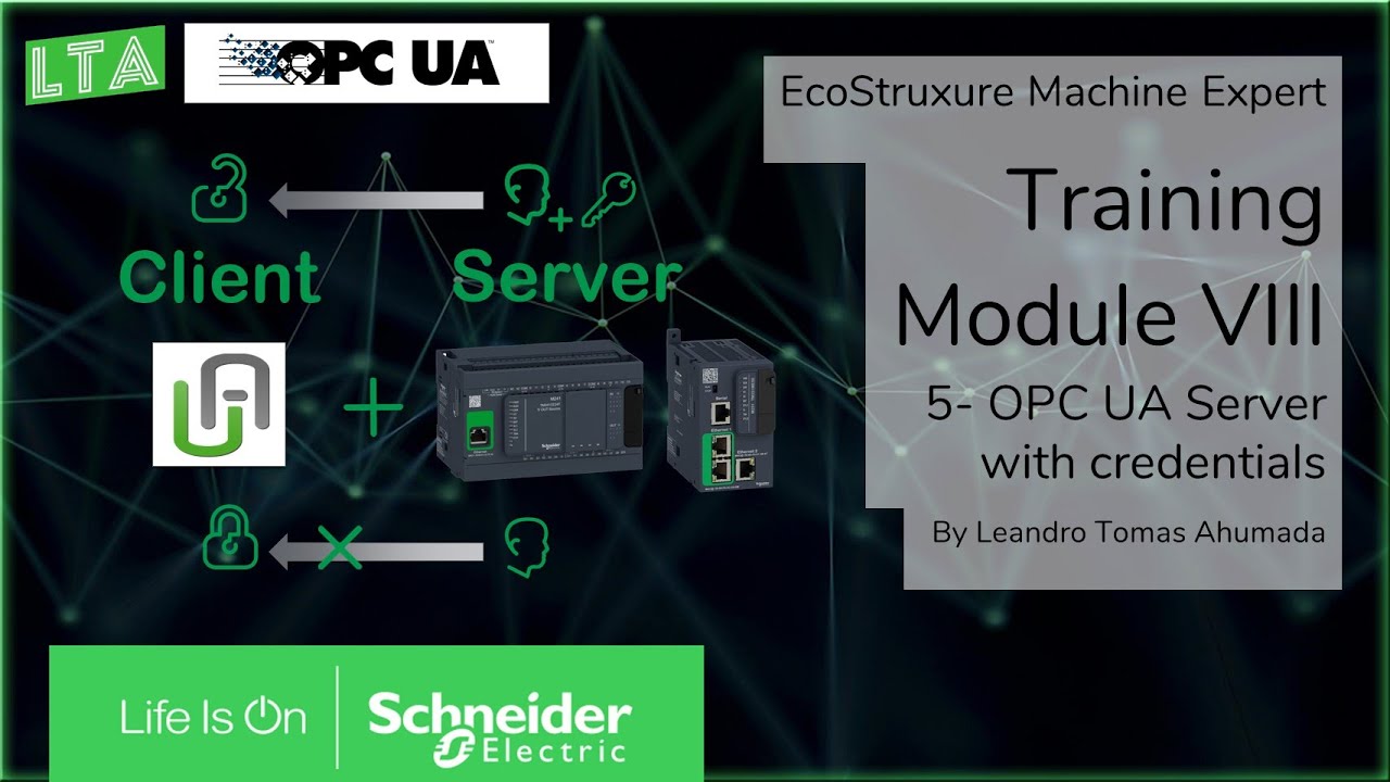 EcoStruxure Machine Expert Training - M8.5 Modicon M241/M251 OPC UA Server Config. (credentials)