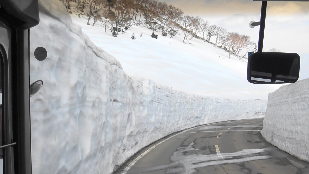 2017 雪の回廊⑥ 路線バス 岩手県北バス 八幡平頂上→松尾鉱山資料館→盛岡駅 4K版