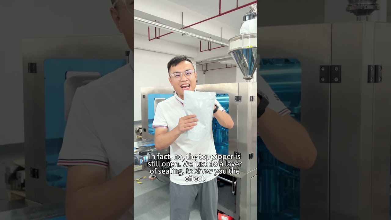 Baking Powder Premade Pouch Packing Machine | Automatic Powder Packaging Solution