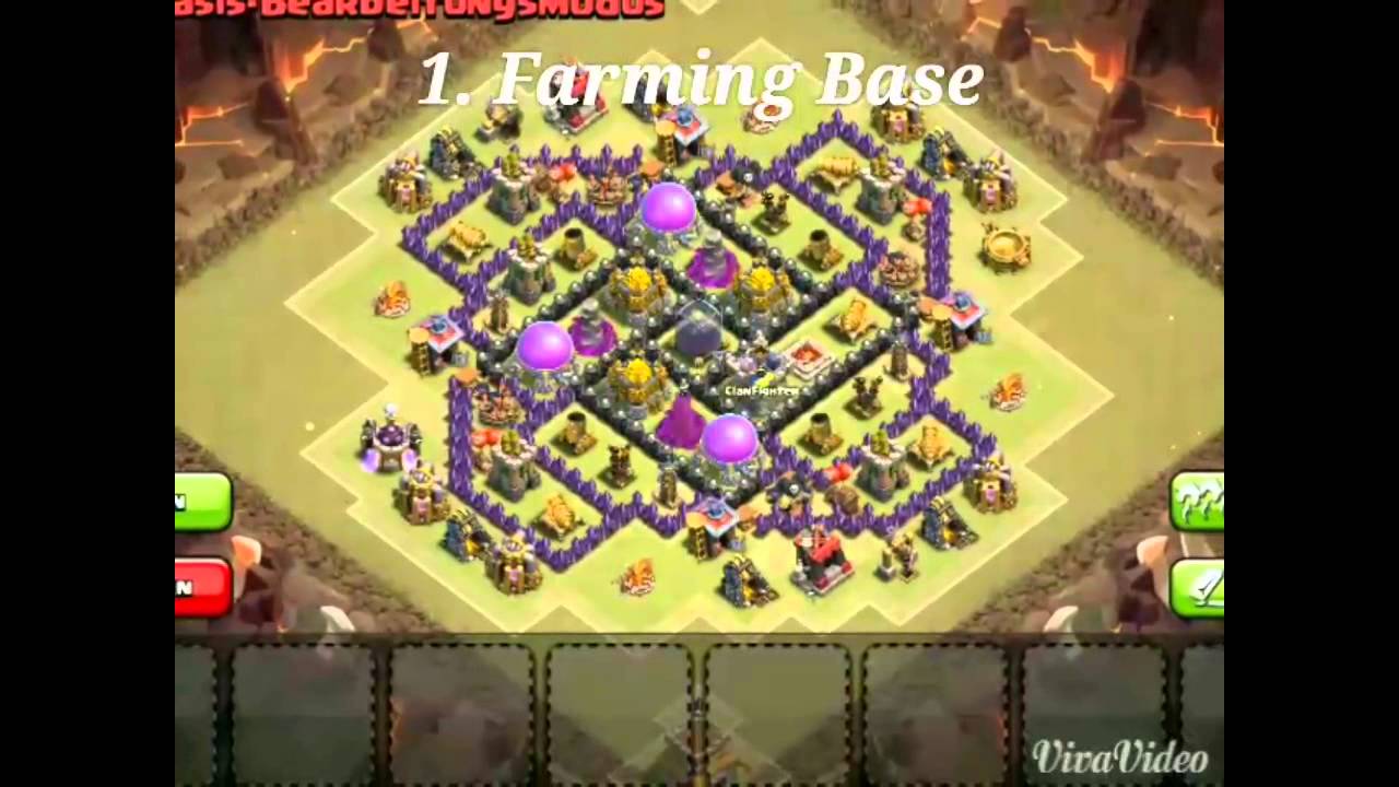Clash of Clans- Top 3 TH 8 Farming Base