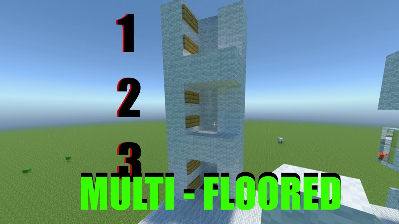 Simple Multi Floored Water Elevator Minecraft 1.20+