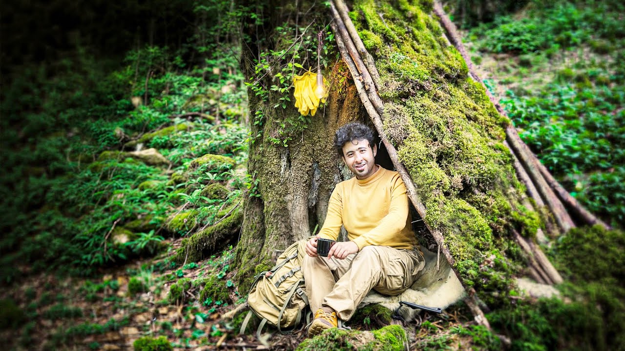Bushcraft Solo Camping Cooking a Perfect Steak