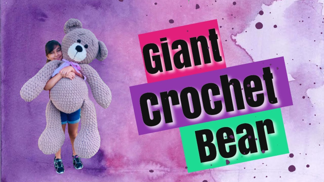 Giant Crochet Bear!!! Free Pattern!