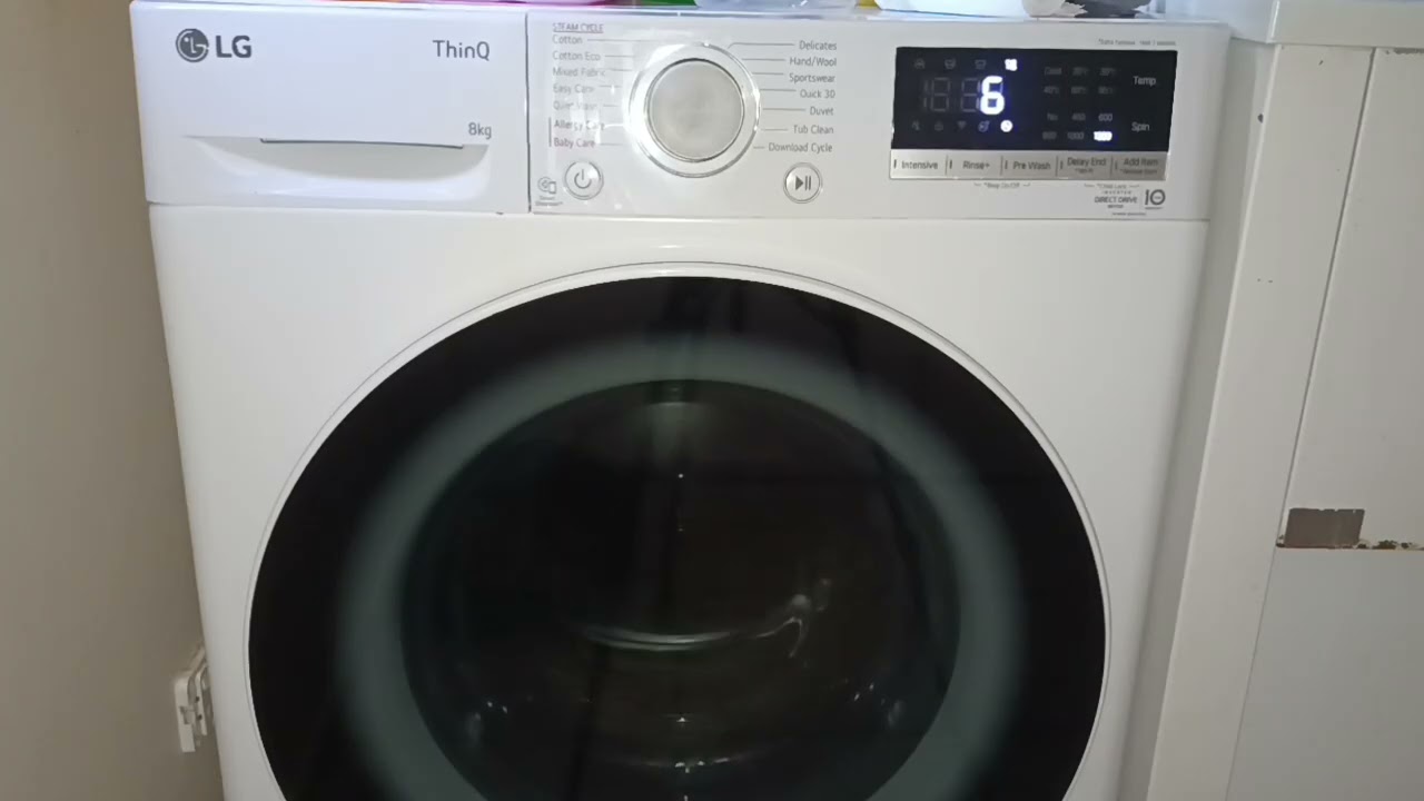 LG thinQ washing machine Unbalanced final spin 