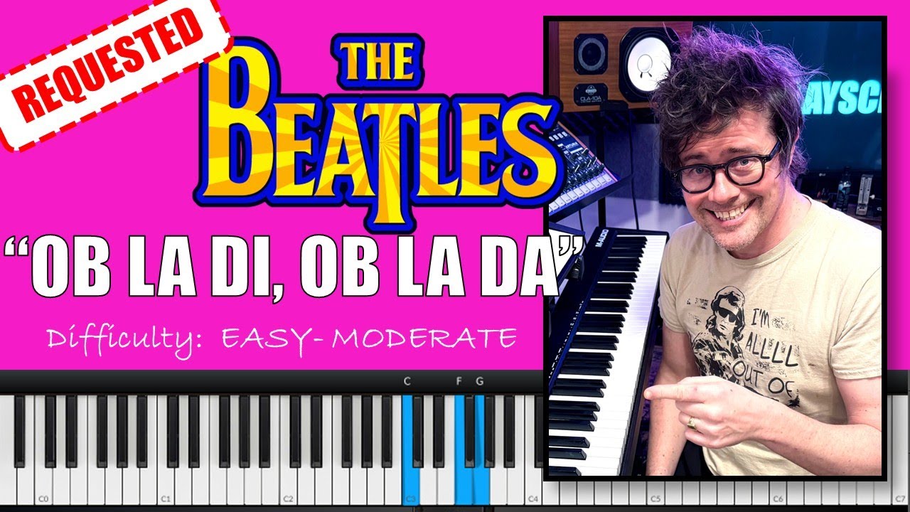How to Play 'Ob La Di, Ob La Da' by The Beatles! - Piano Tutorial