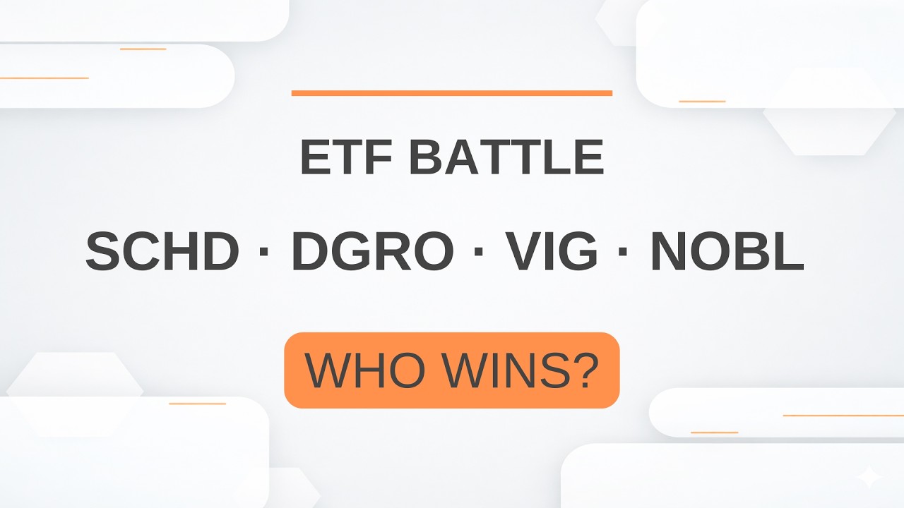 Dividend ETF Battle #1: SCHD vs VIG vs DGRO vs NOBL