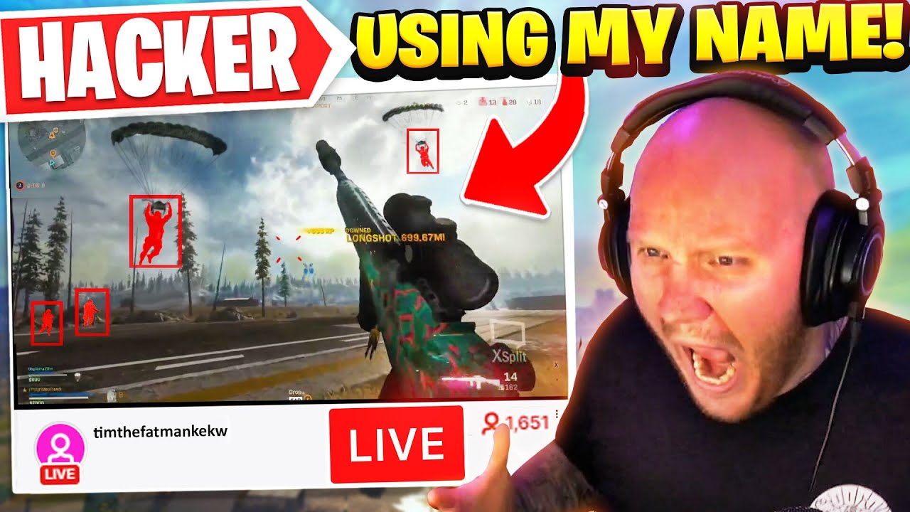 HACKER LIVE STREAMING & STREAM SNIPING ME! Ft. Nickmercs, CourRageJD & Swagg