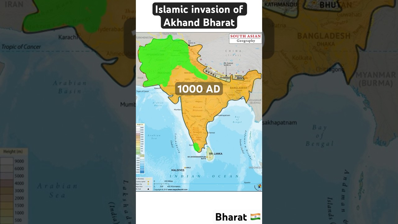 Islamic Invasion of India #history #map #geography #islam #hindu #india #pakistan