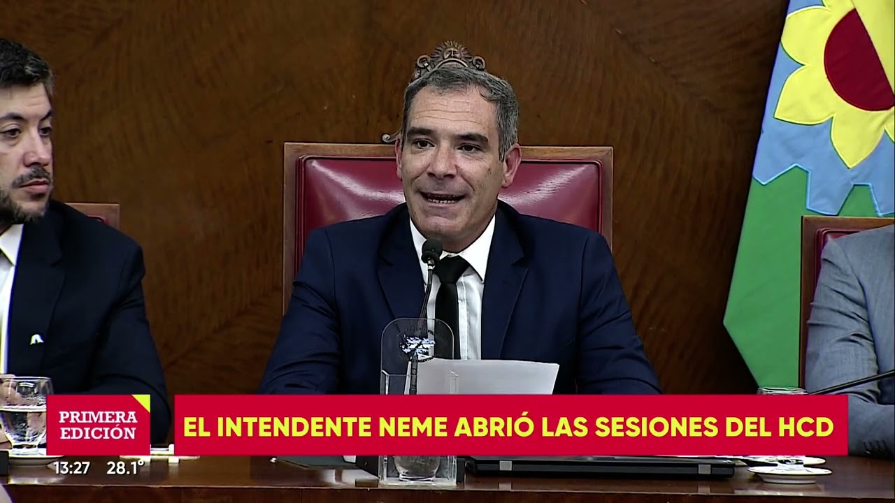 EL INTENDENTE NEME ABRIÓ LAS SESIONES DEL HCD